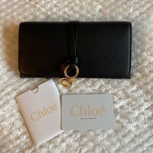 Chloe Alphabet Long Wallet (Black)
